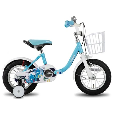 Joykie Flower Girls Bike για νήπια και παιδιά ηλικίας 2-7 ετών, 12 14 16 ιντσών ποδήλατο παιδιών με τροχούς εκπαίδευσης, διπλή χειρόφρενο και καλάθι, ποδήλατο κοριτσιών παιδιών